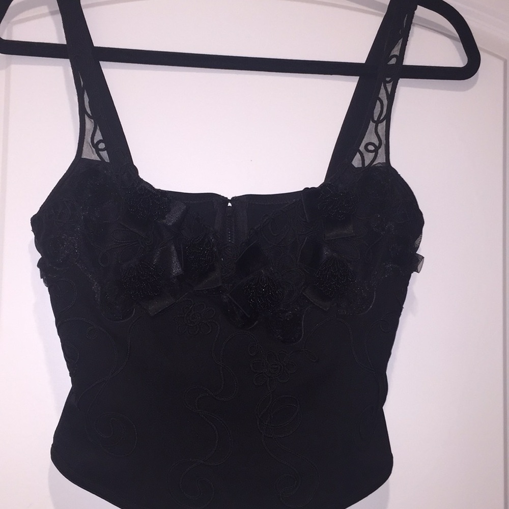 Vintage Italian couture Embellished crop top